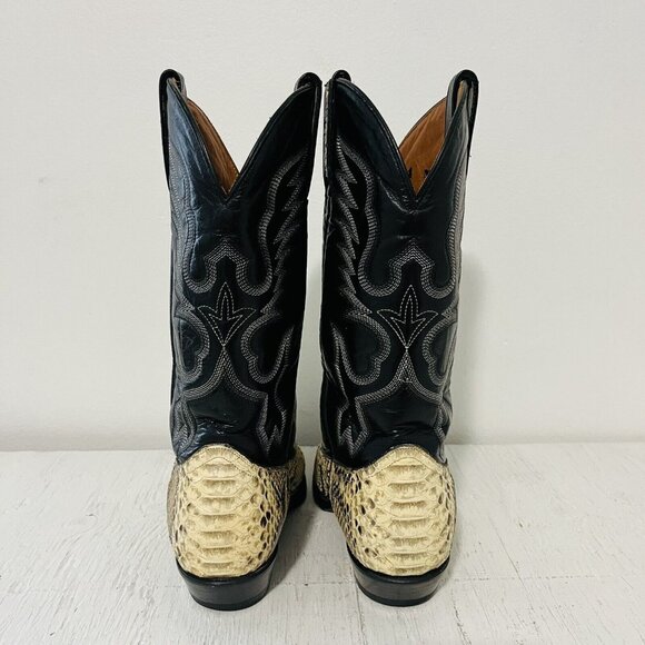 Dos De Oro Boots Python Two Tone J-Toe Casual Western Cowboy Men 5 - Picture 4 of 16